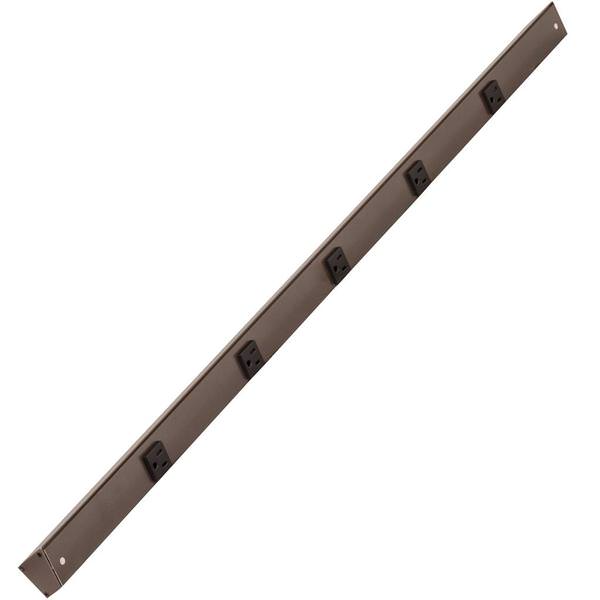 42" 15 amp 120 volt Bronze Under Cabinet Power Strip